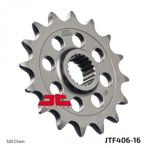 JT SPROCKETS FRONT STEEL 16T, 520 JTF040616