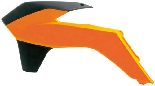 RTECH RADIATOR SCOOPS KTM ORANGE-BLACK (OE) 566230205