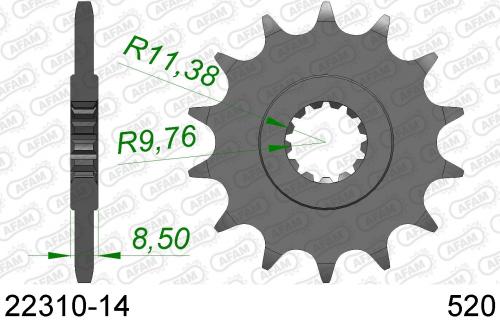 AFAM FRONT 14T, 520 AF12231014