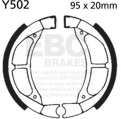 EBC Y502 EBC BRAKE SHOES