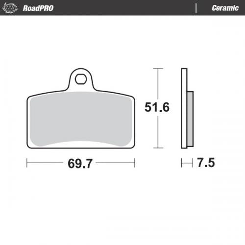 MOTO MASTER 411404, BRAKE PADS ORGANIC