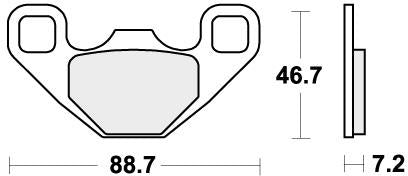 SBS 906RSI BRAKE PADS SINTER RACING
