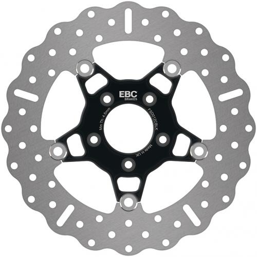 EBC BRAKE DISC FSD012CBLK BLACK CHROME CENTRED H-D DISC