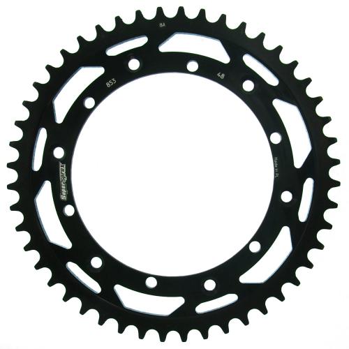 SUPERSPROX SUPERSPROX REAR STEEL 48T, BLACK, 520 SU485348B