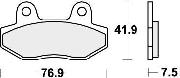 SBS 814LS BRAKE PADS SINTER