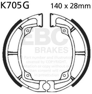 EBC K705G EBC BRAKE SHOES