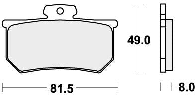 SBS 599RQ BRAKE PADS ORGANIC RACING