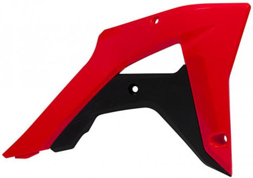RTECH RADIATOR SCOOPS HONDA (OE) RED-BLACK 566210244