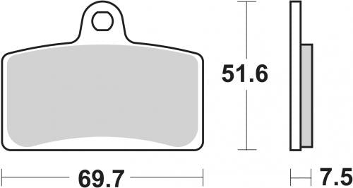 SBS 189MS BRAKE PADS SINTER