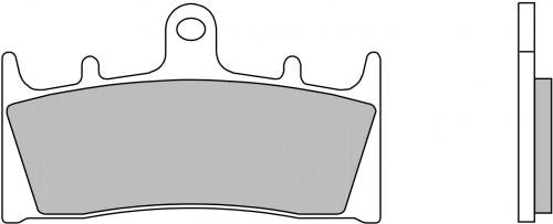BREMBO BRAKE PADS BREMBO 07SU19SC BRAKE PADS SINTER SPORT STREET