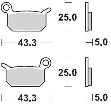 MOTO MASTER 094721, BRAKE PADS SINTER NITRO