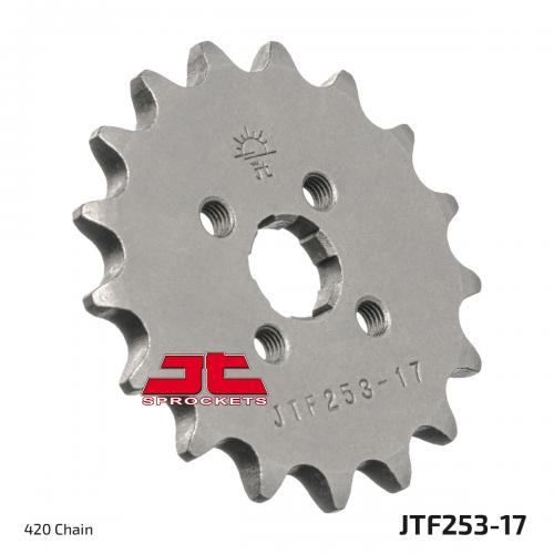 JT SPROCKETS FRONT STEEL 17T, 420 JTF025317