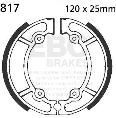 EBC 817 EBC BRAKE SHOES