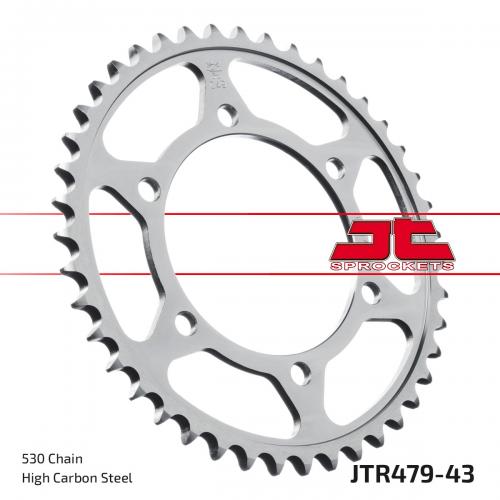 JT SPROCKETS REAR STEEL 43T, 530 JTR047943