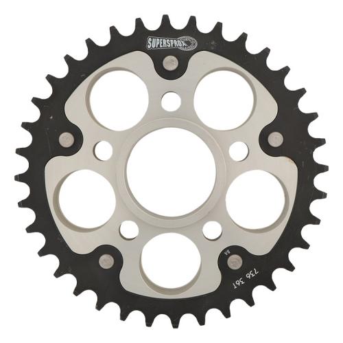 SUPERSPROX SUPERSPROX REAR STEALTH 36T, SILVER, 520 SU673636S