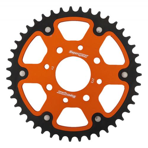 SUPERSPROX SUPERSPROX REAR STEALTH 43T, ORANGE, 520