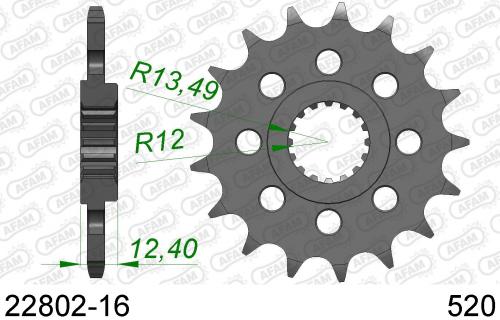 AFAM FRONT 16T, 520 AF12280216