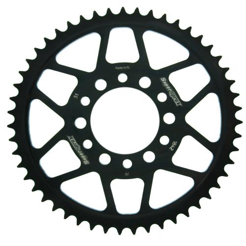 SUPERSPROX SUPERSPROX REAR STEEL 51T, BLACK, 428 SU4184251B
