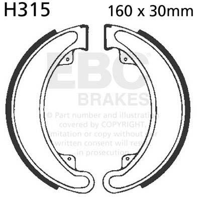 EBC H315 EBC BRAKE SHOES