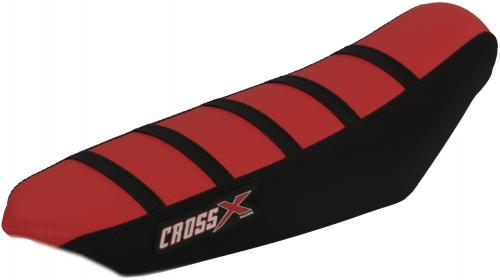 CROSS X SEAT COVER, RED-BLACK-BLACK(STRIPES) M14013RBB