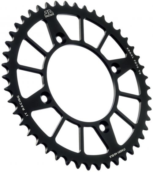 JT SPROCKETS REAR RACELITE ALU 46T BLACK, 520 JTA089146Z