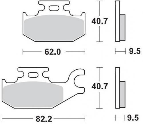MOTO MASTER 094211, BRAKE PADS SINTER RACING
