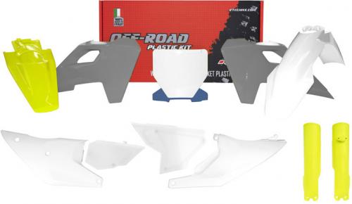 RTECH PLASTIC KIT 8 PCS W/FORK PROT WH-GR LEMON YEL(OE)