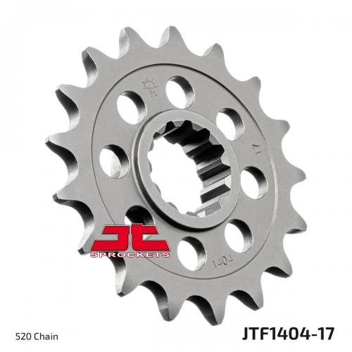 JT SPROCKETS FRONT STEEL 17T, 520 JTF140417