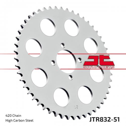 JT SPROCKETS REAR STEEL 51T, 420 JTR083251