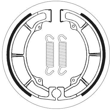SBS 2038 BRAKE SHOES