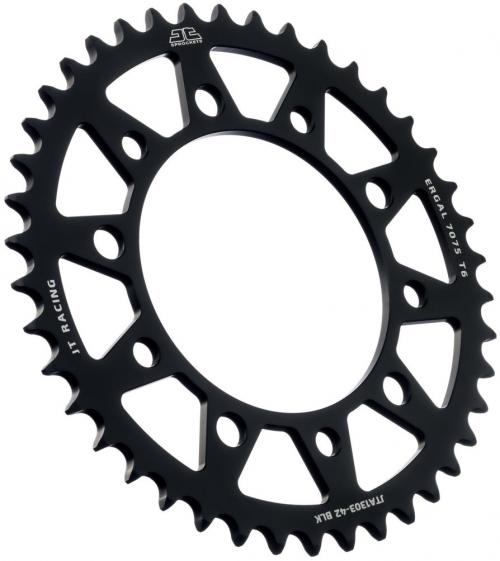 JT SPROCKETS REAR RACELITE ALU 42T BLACK, 520 JTA130342Z
