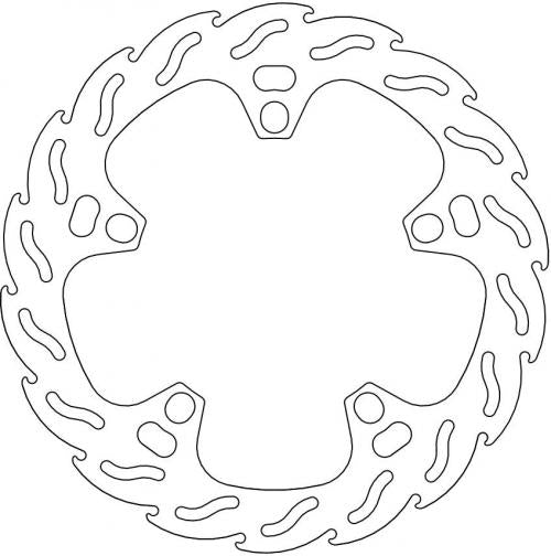 MOTO MASTER 110553, FLAME FIXED DISC 280