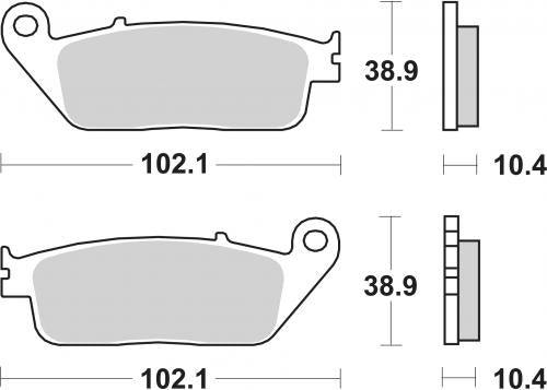 SBS 181CT BRAKE PADS ORGANIC