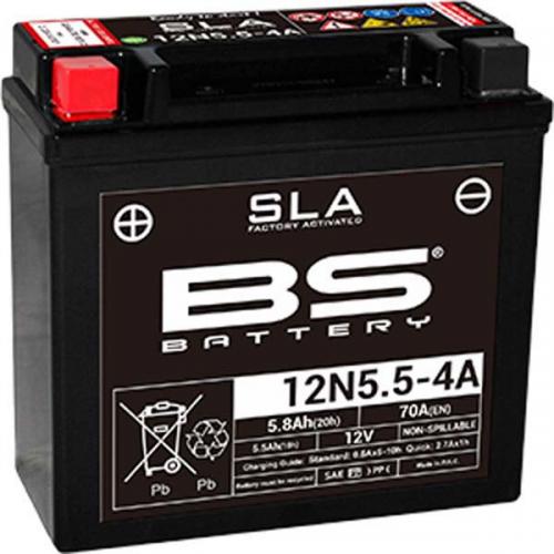 BS BATTERY 12N5.5-4A SLA FACTORY ACTIVATED BS BATTERY