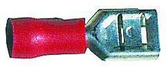 ELECTRICAL 6.3MM FEMALE RED INSULATED TERMINALS (25)