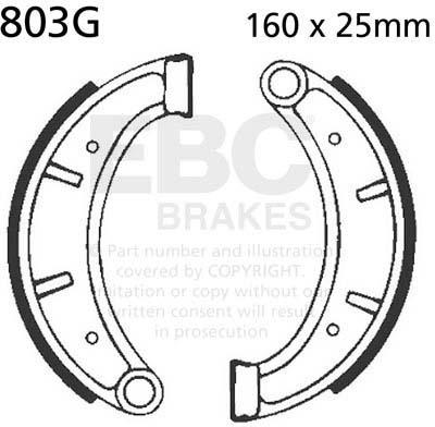 EBC 803G EBC BRAKE SHOES