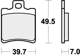 SBS 771HS BRAKE PADS SINTER