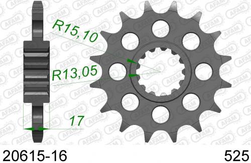 AFAM FRONT 16T, 525 AF12061516