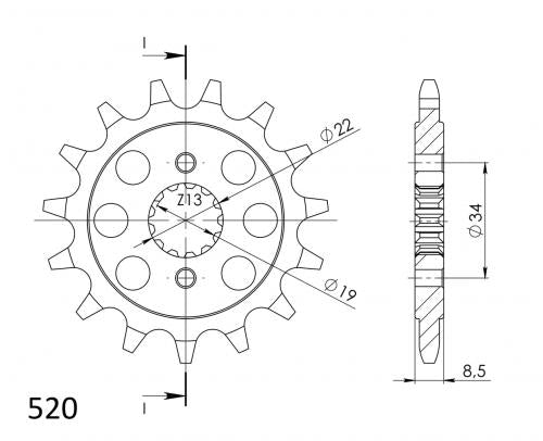 SUPERSPROX SUPERSPROX FRONT 15T, 520 SU1140315