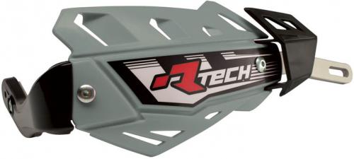 RTECH FLX ALU HANDGUARDS FOR T7 YAMAHA QUAN GREY