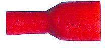 ELECTRICAL 6.3MM FEMALE SPADE RED FULLY INSULATED TERMINALS