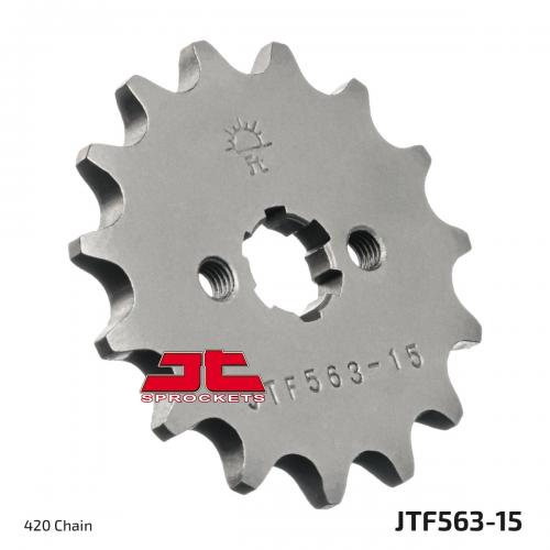 JT SPROCKETS FRONT STEEL 15T, 420 JTF056315