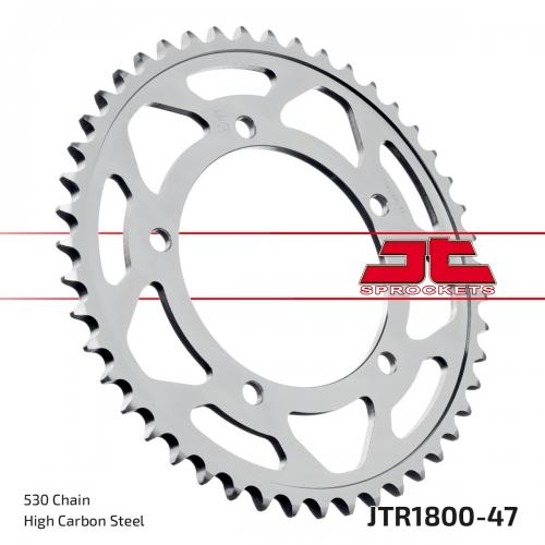 JT SPROCKETS REAR STEEL 47T, 530 JTR180047