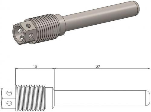 MOTO MASTER 213121, BRAKE PAD PIN RACE-DRILLED