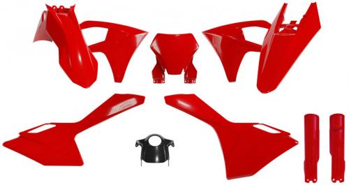 RTECH FULL PLASTIC KIT 7 PCS GG RED/BLACK