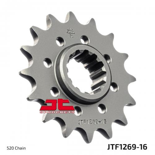 JT SPROCKETS FRONT STEEL 16T, 520 JTF126916