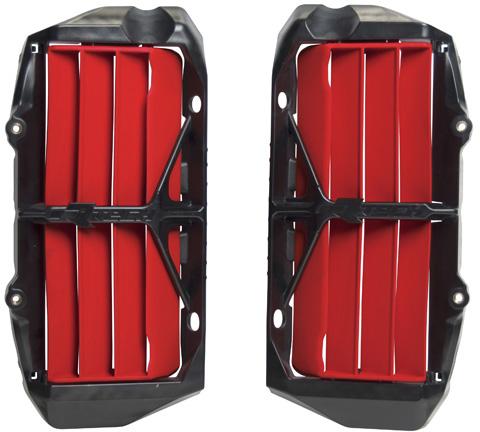 RTECH OVERSIZE RADIATOR LOUVERS (2 PCS) GASGAS RED