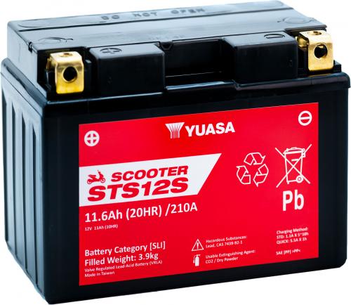 YUASA STS12S (CP) 12V MF VRLA SCOOTER BATTERY