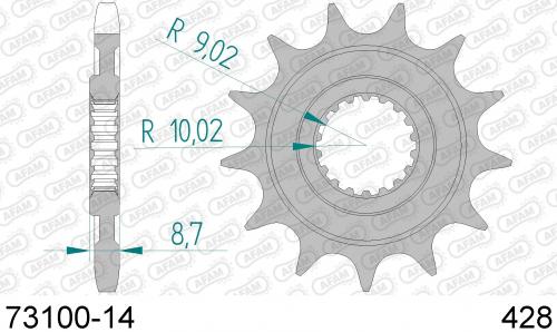 AFAM FRONT 14T, 428 AF17310014