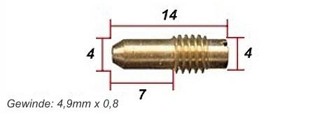 KEYSTER SLOW JET #47,5 MIKUNI KYS-15A047H